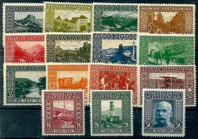 */**/gestempelt - Bosnien Nr. 29/44 (ohne Nr. 43) in LZ 9 1/4, - Stamps