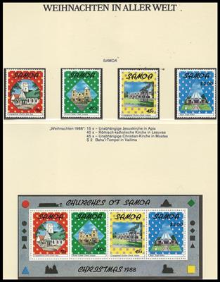 **/Poststück - Motivsammlung "Weihnachten in aller Welt", - Briefmarken