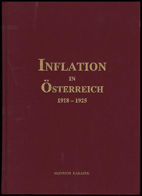 Literatur: Inflation in Österreich 1918-1925 von Heinrich Karasek, - Známky