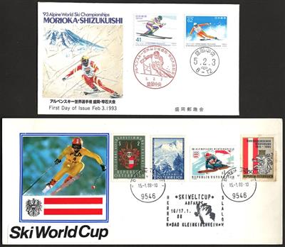 Motive **/gestempelt/Poststück - Olympiade/Sport: interessante Partie mit Spezialbelegen, - Stamps