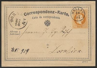 ö Ausgabe 1867 Poststück - 1867/83 Vorarlberg: sehr - Stamps