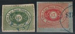 Ö DDSG Briefstück - 17 Kr. scharlachrot - Briefmarken
