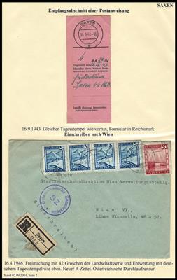 Poststück - Ausstellungsteil Mühlviertel "S", - Stamps