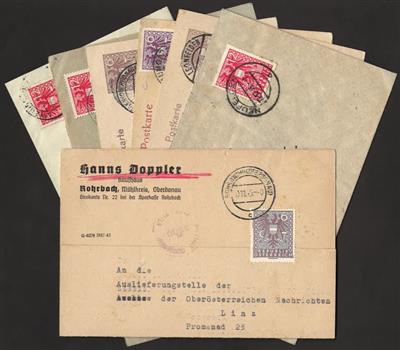 Poststück - Mühlviertel 1945, - Stamps