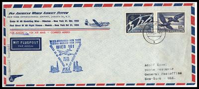 Poststück - Österr. 1955 - 1962 44 div. Flugpostbelege - Francobolli