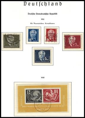 **/*/gestempelt - Sammlung DDR ab 1949 mit Dubl., - Briefmarken