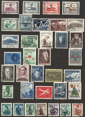 gestempelt - Partie Österr. I. Rep./in die Euro Zeit, - Stamps