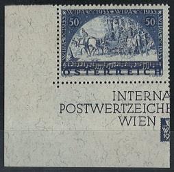 Ö ** - 1933 WIPAmarke aus Block - Briefmarken