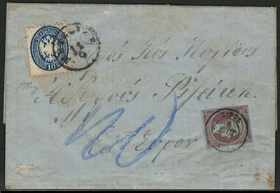 ö levante Poststück - 1867 Brief von - Stamps