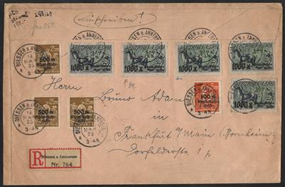 Poststück/Briefstück/**/gestempelt - Partie Poststücke D.Reich mit div. Dubl., - Briefmarken