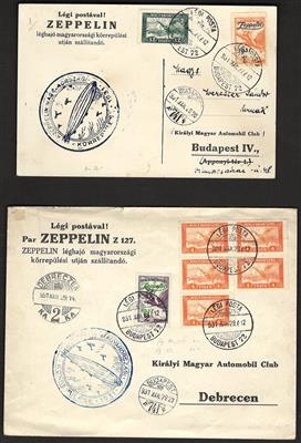 Ungarn Poststück - 1931 Zeppelinmarken - Francobolli