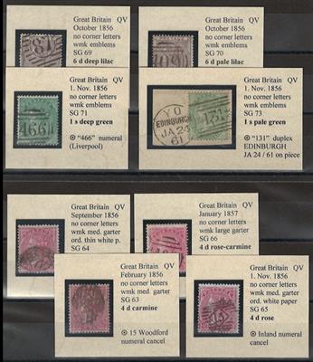 gestempelt/Briefstück - Großbrit., - Briefmarken