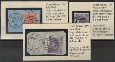 gestempelt/Briefstück - Großbrit., - Stamps