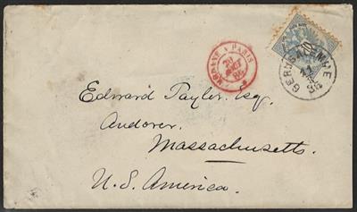 Ö levante Poststück - 1886 "UNITED - Známky