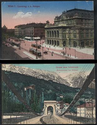 Ansichtskarten Poststück - ca.1900/60 Sammlung Ansichtskarten meist Tirol, - Briefmarken