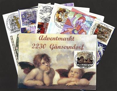 Christkindl Motivbelege mit passenden - Briefmarken