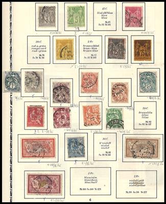 gestempelt - Sammlung Schweiz bis ca. 1966 mit einigen mittleren Werten, - Briefmarken