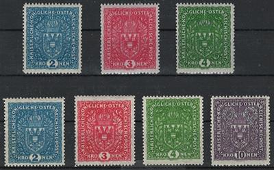 ** - Ö. Nr. 204 I/206 I (Hochformat), - Stamps