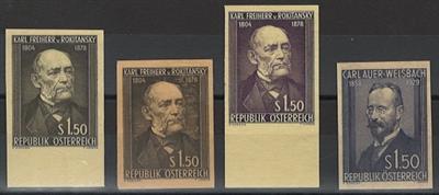 (*) - Österr. - Kl. Partie II. Rep. auf Andruckpapier, - Briefmarken