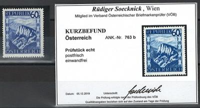 ** - Österr. Nr. 763b (reinblau), - Francobolli