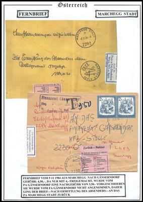 Poststück - Österr. kl. Spezialsammlung "Schönes Österreich", - Briefmarken