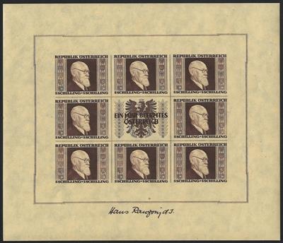 ** - Österr. - RENNERBLOCK, - Stamps