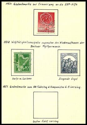 gestempelt - Kl. Partie Berlin ab 1948, - Briefmarken