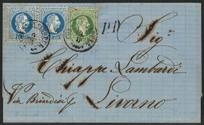 Ö Post Levante Poststück - 1873 Freimarken - Stamps