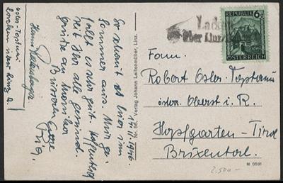 Poststück - Ausstellungsteil Mühlviertel "J/L", - Stamps
