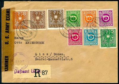 Poststück - Mühlviertel 1945 - außergewöhnlicher - Stamps