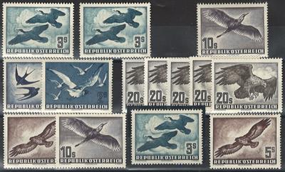 ö 2. Rep ** - 1950/53 Vogelwelt,14 div. Werte, - Známky