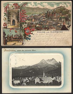 Poststück - Partie AK Salzburg u.a. Edmeiers - Stamps