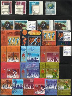 **/gestempelt - Reichh. Motivsammlung Sport aus Europa, - Stamps