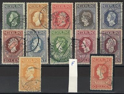 gestempelt - Niederlande Nr. 81/92 vereinz. kl. Mgl., - Briefmarken