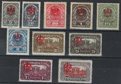 */**/Briefstück - Österr. - Lokalausg. 1. Rep. - u.a. Tirol u. Notpost Linz etc. unterschiedl. Erh., - Stamps