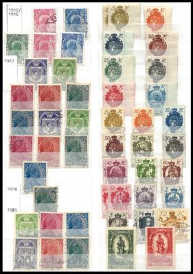 **/*/gestempelt - Sammlung Liechtenstein 1912/1995, - Francobolli