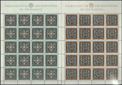 ** - Partie Liechtenstein ab 1960 mit viel Kleinbögen, - Briefmarken