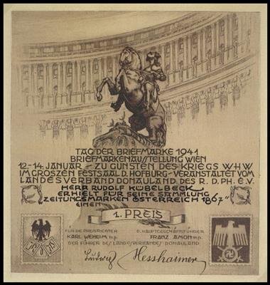 gestempelt - Prämierte Sammlung Österr. Zeitungsm. 1867 in - Francobolli