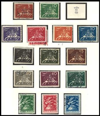 gestempelt/**/* - Sammlung Schweden ab ca. 1862, - Briefmarken