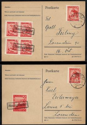 Poststück/Briefstück - Österr. 1945/67 - div. Sonderstpln. u. div. Christkindl - Stpln. (1957/66) etc., - Francobolli