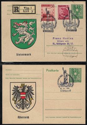 Poststück/Briefstück - Österr. 1946/67 - div. Sonderstpln. u. div. Christkindl - Stpln. (1957/66) etc. tls. mehrf., - Briefmarken