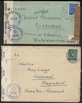 Poststück - Deutschland  Partie Poststücke aus 1946/1948, - Francobolli