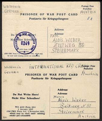 Poststück - Kl. Partie Feld- und Militärpost WK I/II, - Stamps