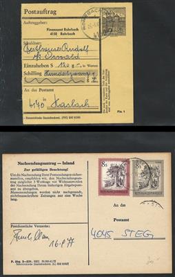 Poststück - Reichh. Spezialpartie Belege Mühlviertel II. Rep., - Stamps