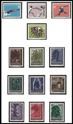 **/*/gestempelt - Partie Schweiz ab ca.1938 mit etwas Liechtenstein, - Briefmarken