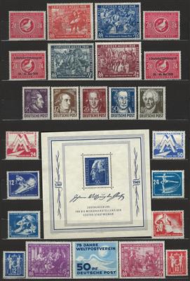 **/gestempelt - Sammlung DDR ab 1949 mit Goethe - und Marx - Blöcken **, - Briefmarken