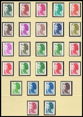 ** - Sammlung Frankreich ca. 1960/1991, - Briefmarken