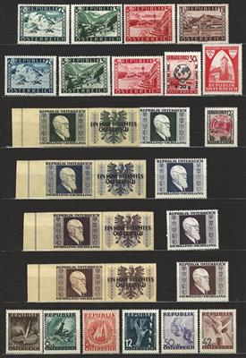 ** - Sammlung Österr. 1945/1967 mit - Briefmarken