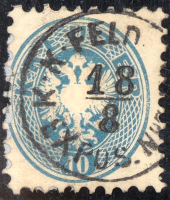 gestempelt - Österr. Nr. 33 mit sitzendem - Briefmarken