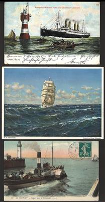Poststück - Ca. 150 Motivkarten Hochsee - Briefmarken